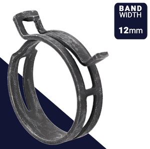 12mm Band Constant Tension,Full Profile Tab Clamp,Coated, Salt Spray 760hr