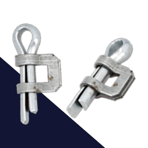 Continuous Banding Buckle,Spit Pin Closure, Reusable,Steel, Zinc Plated