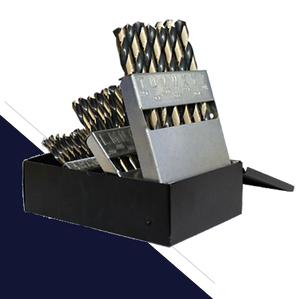 Letter "A" - "Z",Round Shank,Drill Bit Set, 26pc