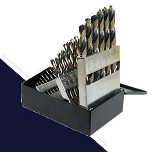 Metric 1.0mm - 13.0mm - Drill Bit Set, 25pc Round Shank