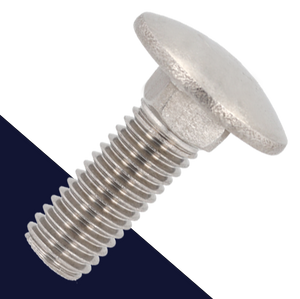 M8X1.25 Carriage Bolt - A2 Stainless DIN 603