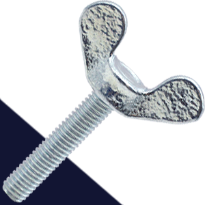 M10X1.5 Wing Bolt German Style - Steel Zinc DIN 316
