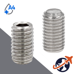 M1.6X0.35 Cup Point Set Screw,A4 Stainless Steel,ISO 4029 / DIN 916