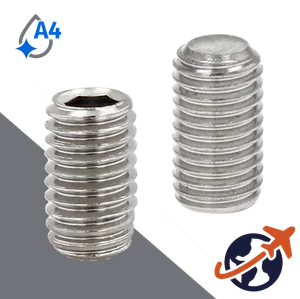 M1.6X0.35 Cup Point Set Screw,A4 Stainless Steel,ISO 4029 / DIN 916