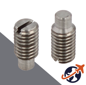 M10X1.5 Slotted Set Screw,14H Steel DOG POINT,DIN 417 / ISO 7435