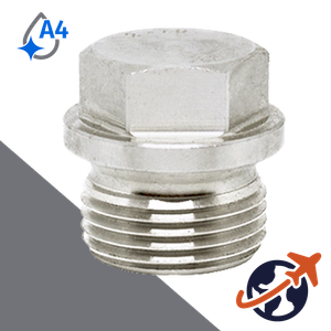 Flanged Allen Socket Plug,DIN 910,A4 Stainless Steel