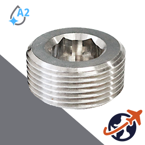 Taper Allen Socket Plug - A2 Stainless DIN 906