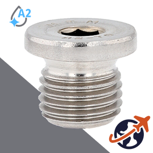 Flanged Allen Socket Plug - A2 Stainless DIN 908