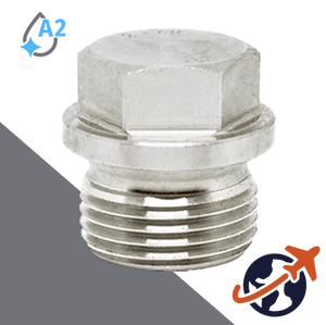 Flanged Hex Drive Plug,DIN 910,A2 Stainless Steel