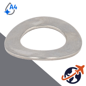 Form B Crinkled Wave Washer,DIN 137-B,A4 Stainless Steel