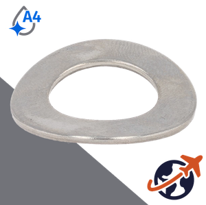 Form B Crinkled Wave Washer,DIN 137-B,A4 Stainless Steel