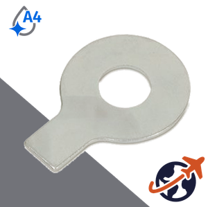 Washer + Single Tab,A4 Stainless Steel,DIN 93