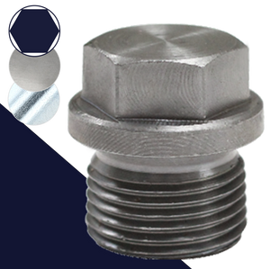 Steel Hex BSPP British Parallel Plug DIN 910