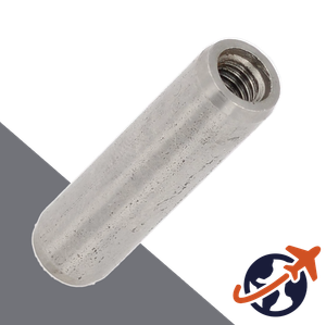 M10 Parallel Pin, Internal Thread,A1 / AISI 303 Stainless,ISO 8733