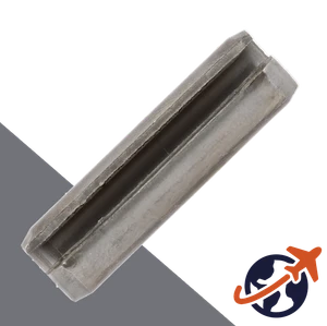 M1.5 Slotted Spring/Rolled Pin,A1 / AISI 303 Stainless,ISO 8752