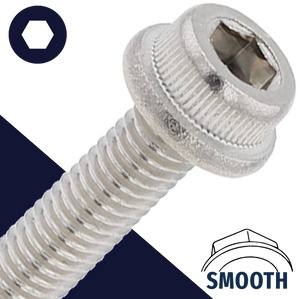 M8X1.25 Flanged Socket Head Cap Screw - A2-70 Stainless 