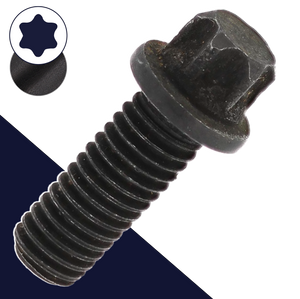 M10X1.5 External Six-Lobe Flange Bolt - Class 10.9 Black