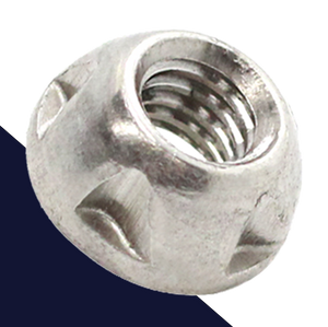 Kinmar Reusable Nut,M5-M8, Stainless Steel,Security Applications