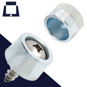 2pc No-Go Nut,Steel, Permanent,Security Applications