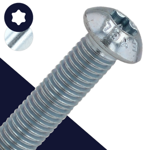 M3X0.5 Torx Button Head - ISO 7380-1 TX Class 10.9