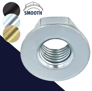Non-Standard Smooth Flange Nuts,Steel, Various Finishes,Coarse Thread