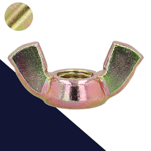 M10X1.25 Steel, American - Fine Straight Wing Nut