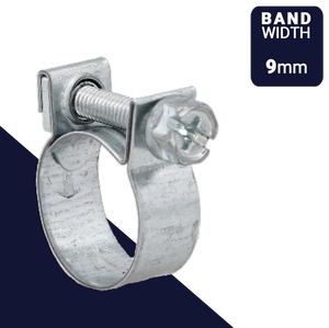 Clamp ABA MINI S10 Screw Combi Slot Drive W1 Galvanized Steel