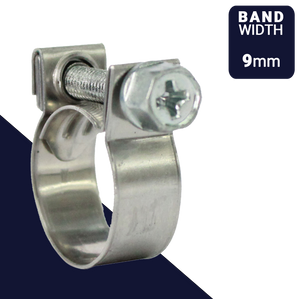 ABA MINI S40 Screw Clamp,Cross Drive External Hex,W4 ALL Stainless Steel