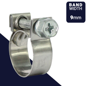 ABA MINI S40 Screw Clamp,Cross Drive External Hex,W4 ALL Stainless Steel