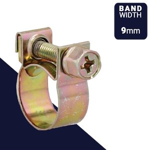 Clamp 13mm ABA MINI S10 Combi Slot Drive W1 Steel + Yellow Zinc