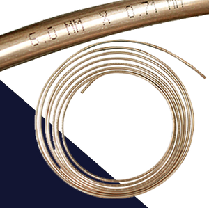 Metric Brake Line Tubing,25' Long Coil Roll,Copper-Nickel