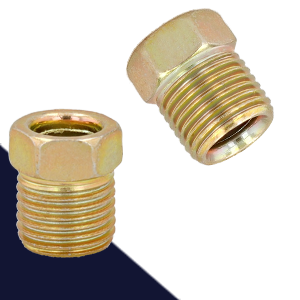 1/2-20" Brake Line End,Inverted Flare,For 5/16" Tubing