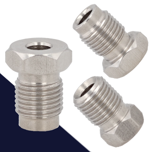 Brake End M10X1.0 Double / Bubble Flare Stainless