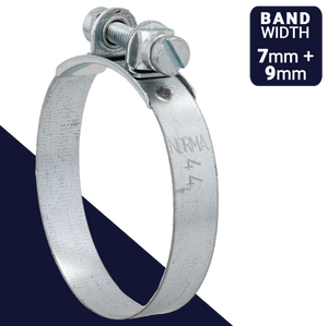 Clamp Norma Slotted Screw "S" Series Cheese Head W1 Galvanized Steel