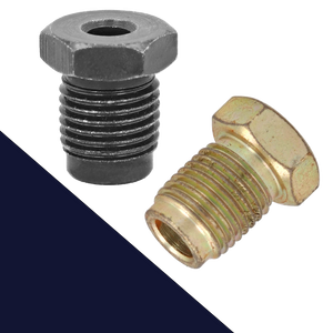 M12X1.25 Brake End,Double + Bubble Flare,1/4" + 3/16" Line