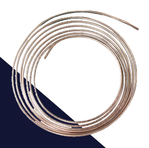 Inch Brake Line Tubing,25' Long Coil Roll,Copper-Nickel or Stainless