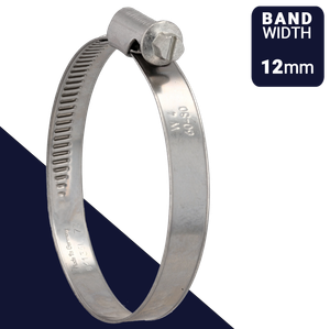 Norma TORRO Clamp,W4 / AISI 304 ALL Stainless,12mm Band