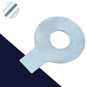 Washer + Tab,Zinc Plated Steel,DIN 93