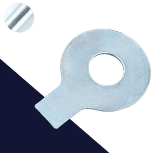 Washer + Tab,Zinc Plated Steel,DIN 93