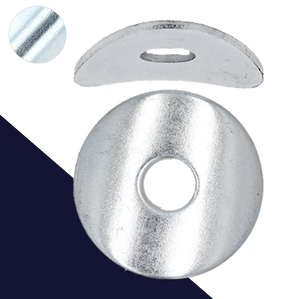 Curved Plate Turtle Washer Zinc Plated Steel