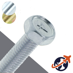 M10X1.5 JIS 4-Mark Hex 14mm WAF - Steel JIS B-1180