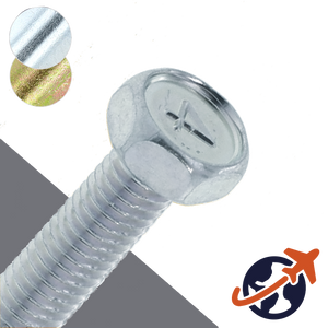 M12X1.25 JIS 4-Mark Hex 17mm WAF - Steel JIS B-1180