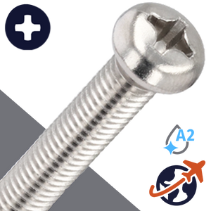 M3X0.6 Ex Coarse Retired JIS Pan Head - Stainless JIS B-1111