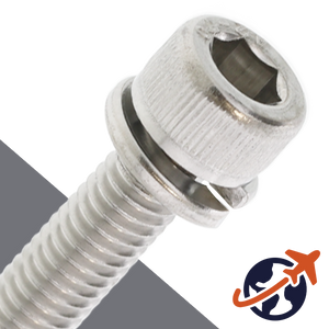 M2.5X0.45 Socket Head SEMS,Split Lock Washer,Stainless