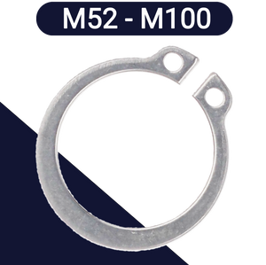 M52 - M100  EXTERNAL Retaining Ring,1.4122 Stainless,For Shafts / DIN 471