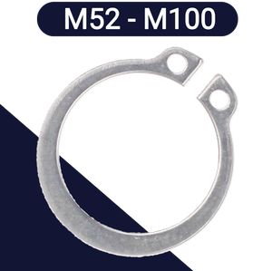 M52 - M100  EXTERNAL Retaining Ring,1.4122 Stainless,For Shafts / DIN 471