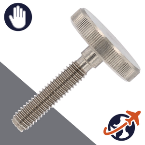 M10X1.5 Thumb Screw,A1 Stainless Steel,DIN 653