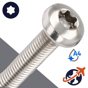 M3X0.5 Torx Pan Head,ISO 14583,A4 Stainless Steel