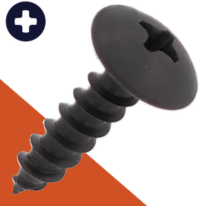 M4.8 Truss Phillips Tapping,Stainless Steel + Black Oxide,General Use