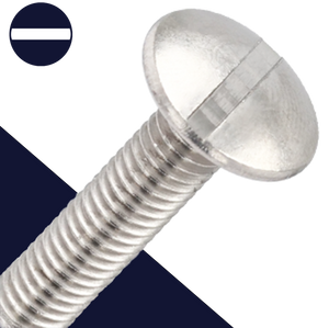 M5X0.8 Slotted Truss Head - A2 Stainless NF E27-128